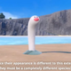 A Wiglett, the new Pokémon revealed today, poking out the sand on the beach.